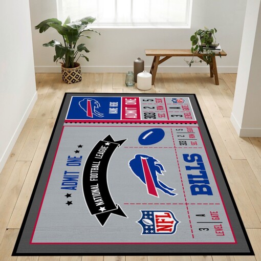 Buffalo Bills Carpet  Custom Size And Printing