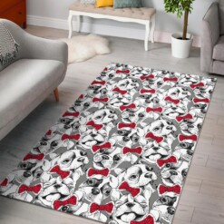 Bulldog Tuxedo Pattern Print Area Limited Edition Rug