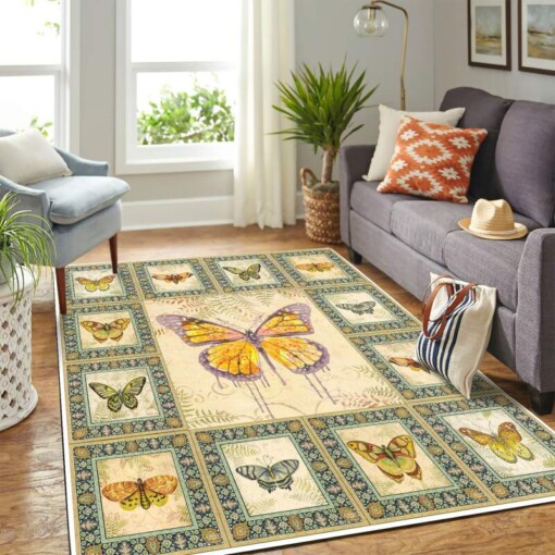Butterfly Art Mk Carpet Area Rug