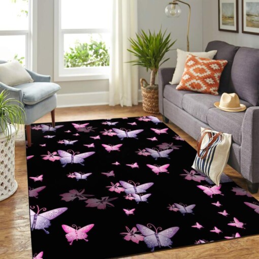 Butterfly Carpet Floor Area Rug