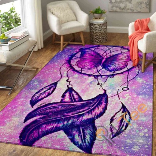 Butterfly Dreamcatcher Area Rug