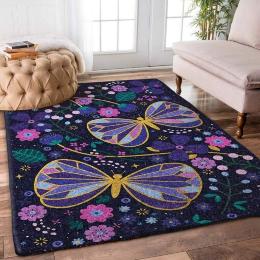 Butterfly Flower Limited Edition Rug