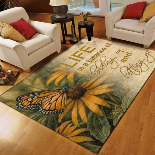 Butterfly Sunflower Limited Edition Rug