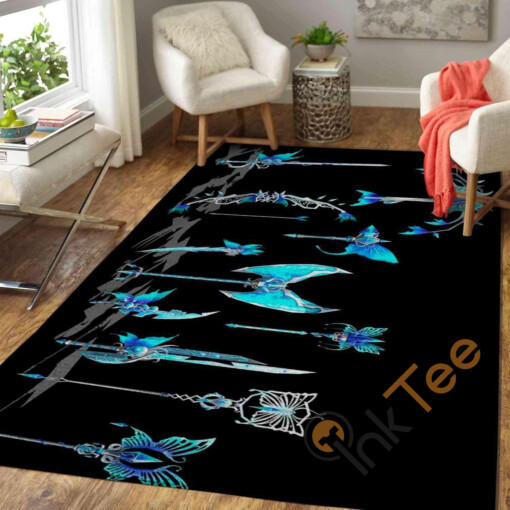 Butterfly Weapons Area Rug