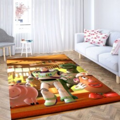 Buzz And Friends Toy Story Living Room Modern Carpet Rug