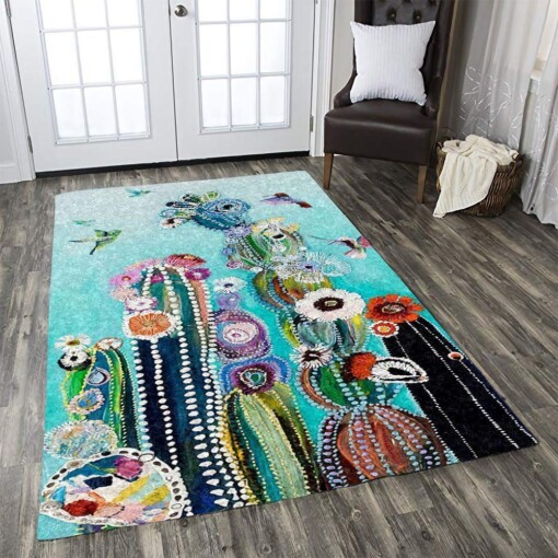 Cactus And Hummingbird Limited Edition Rug