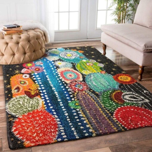 Cactus Flowers Rectangle Rug