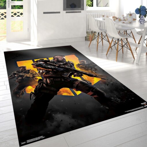 Call Of Duty Black Ops Gaming Rug  Custom Size And Printing