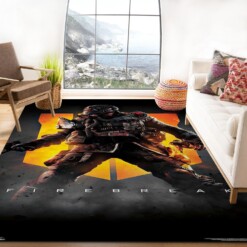 Call Of Duty Black Rug  Custom Size And Printing