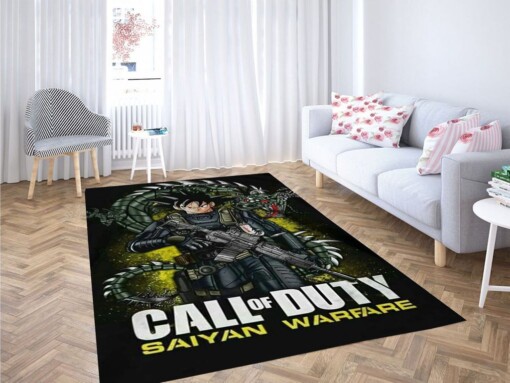 Call Of Duty Saiyan Dragon Ball Z Living Room Modern Carpet Rug