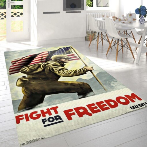 Call Of Duty Wwii Fight Rug  Custom Size And Printing