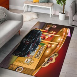 Camaro Ss Gas Station Area Rug