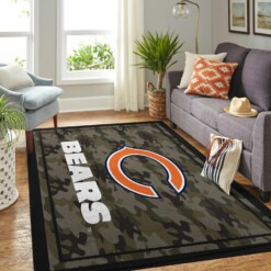 Camo Camouflage Chicago Bears Nfl Limited Edition Rug