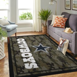 Camo Camouflage Dallas Cowboys Nfl Limited Edition Rug