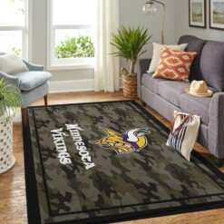 Camo Camouflage Minnesota Vikings Nfl Limited Edition Rug