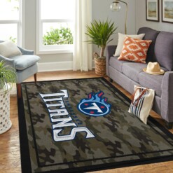 Camo Camouflage Tennessee Titans Nfl Limited Edition Rug