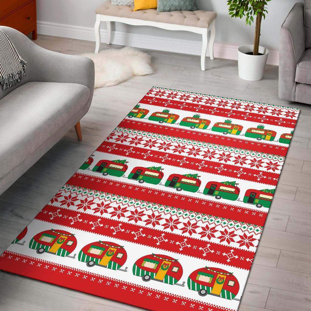 Camper Camping Ugly Christmas Design Limited Edition Rug