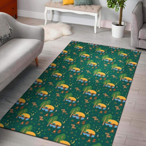 Camping Camper Limited Edition Rug