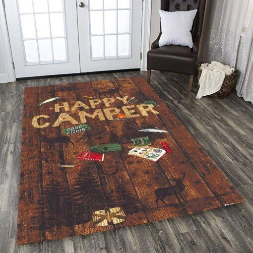 Camping Camper Signs Rectangle Limited Edition Rug