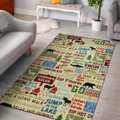 Camping Rules Limited Edition Rug