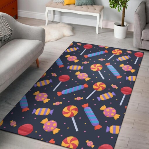 Candy Pattern Print Area Limited Edition Rug