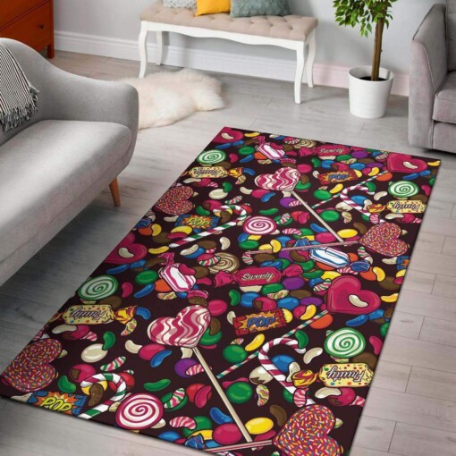Candy Pattern Print Design Limited Edition Rug