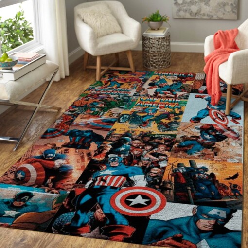 Captain America Area Limited Edition Rug