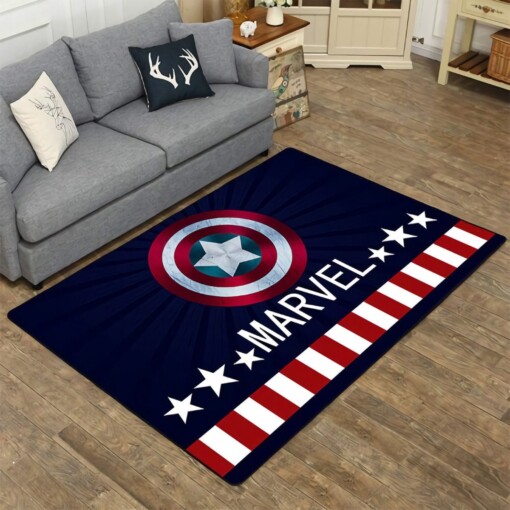 Captain America Avengers Lover Decorative Floor Rug