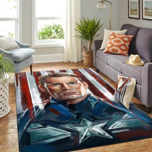 Captain America Carpet Area Rug