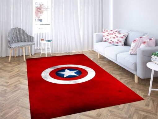 Captain America Living Room Modern Carpet Rug