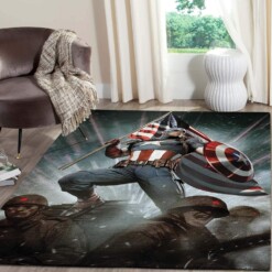 Captain America Shield Area Limited Edition Rug