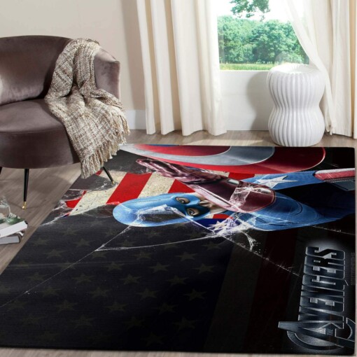Captain America Shield Area Limited Edition Rug
