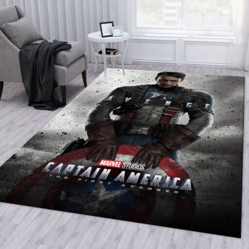 Captain America The First Avenger Rug  Custom Size And Printing