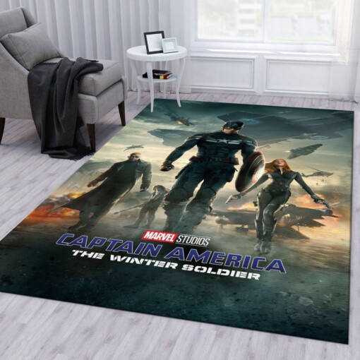 Captain America The Winter Soldier Rug  Custom Size And Printing