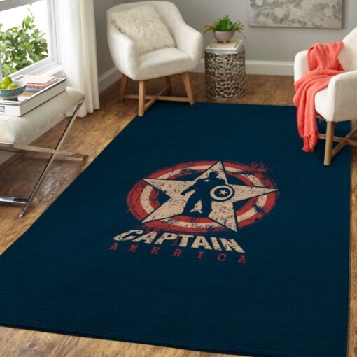 Captain American Avengers Rug  Custom Size And Printing