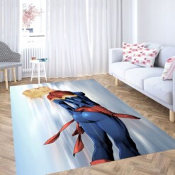 Captain Marvel Art Living Room Modern Carpet Rug