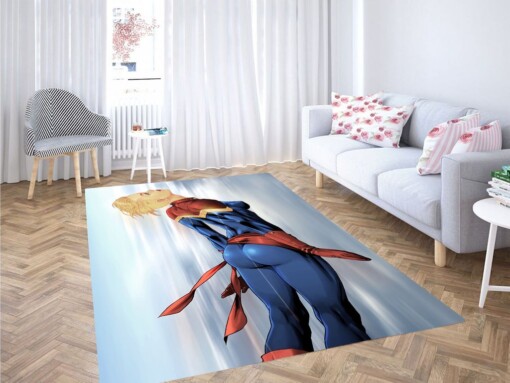 Captain Marvel Art Living Room Modern Carpet Rug
