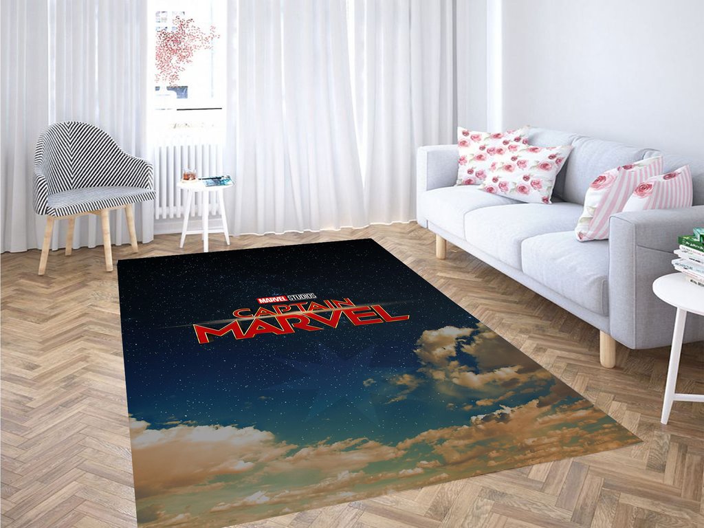 Captain Marvel Studios Living Room Modern Carpet Rug
