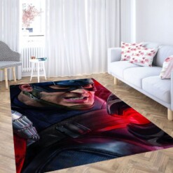 Captain Of America Living Room Modern Carpet Rug