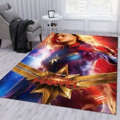 Carol Danvers Captain Marvel Rug  Custom Size And Printing