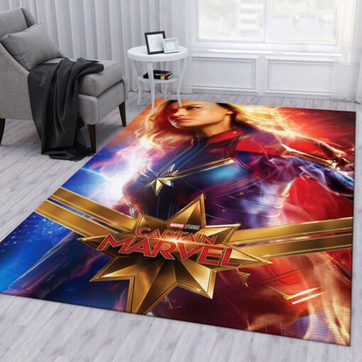 Carol Danvers Captain Marvel Rug  Custom Size And Printing