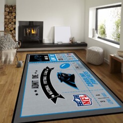 Carolina Panthers Rug  Custom Size And Printing