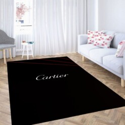 Cartier Fancy Brand Font Living Room Modern Carpet Rug