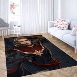 Cartoon Captain Marvel Carpet Rug