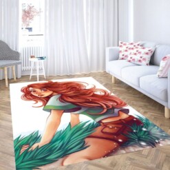 Cartoon Chihiro Riding Sen Living Room Modern Carpet Rug