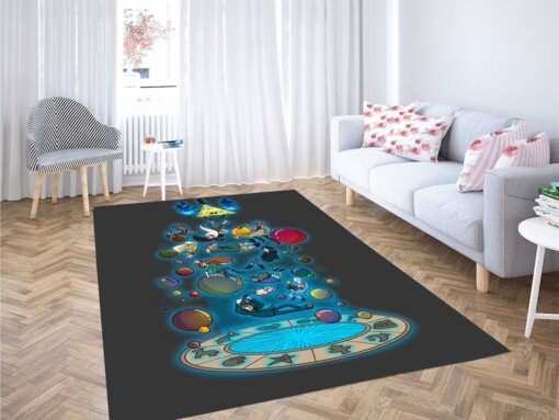 Cartoon Network Portal Living Room Modern Carpet Rug