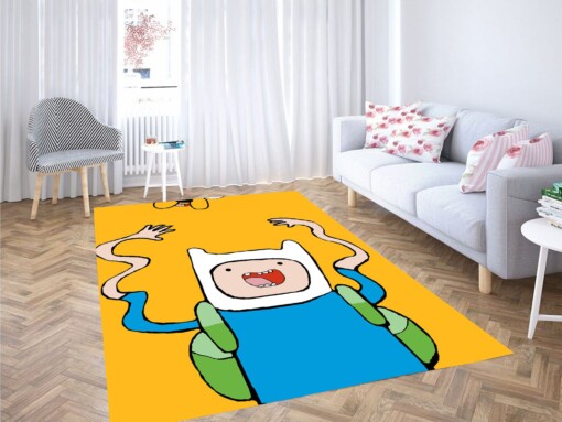 Cartoon Of Finn Adventure Time Carpet Rug