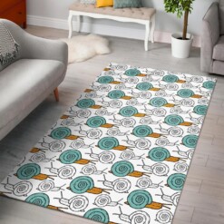 Cartoon Snail Pattern Print Area Limited Edition Rug