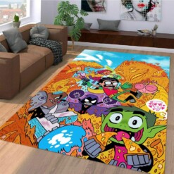 Cartoon Teen Titans Area Limited Edition Rug