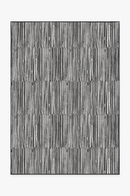 Caspian Stripe Black Limited Edition Rug